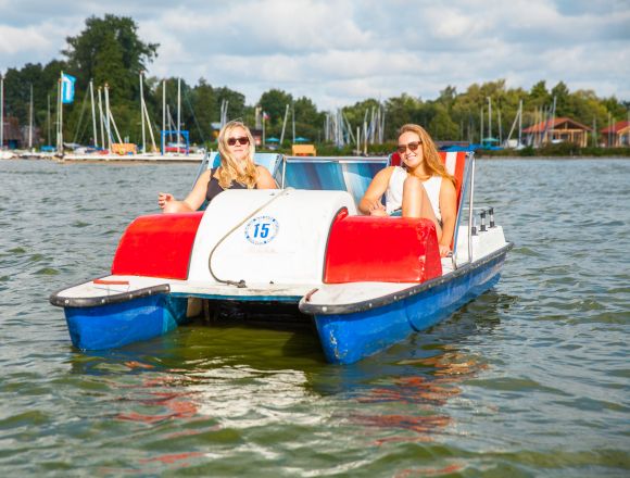 Tretbootfahren auf dem Dümmer See